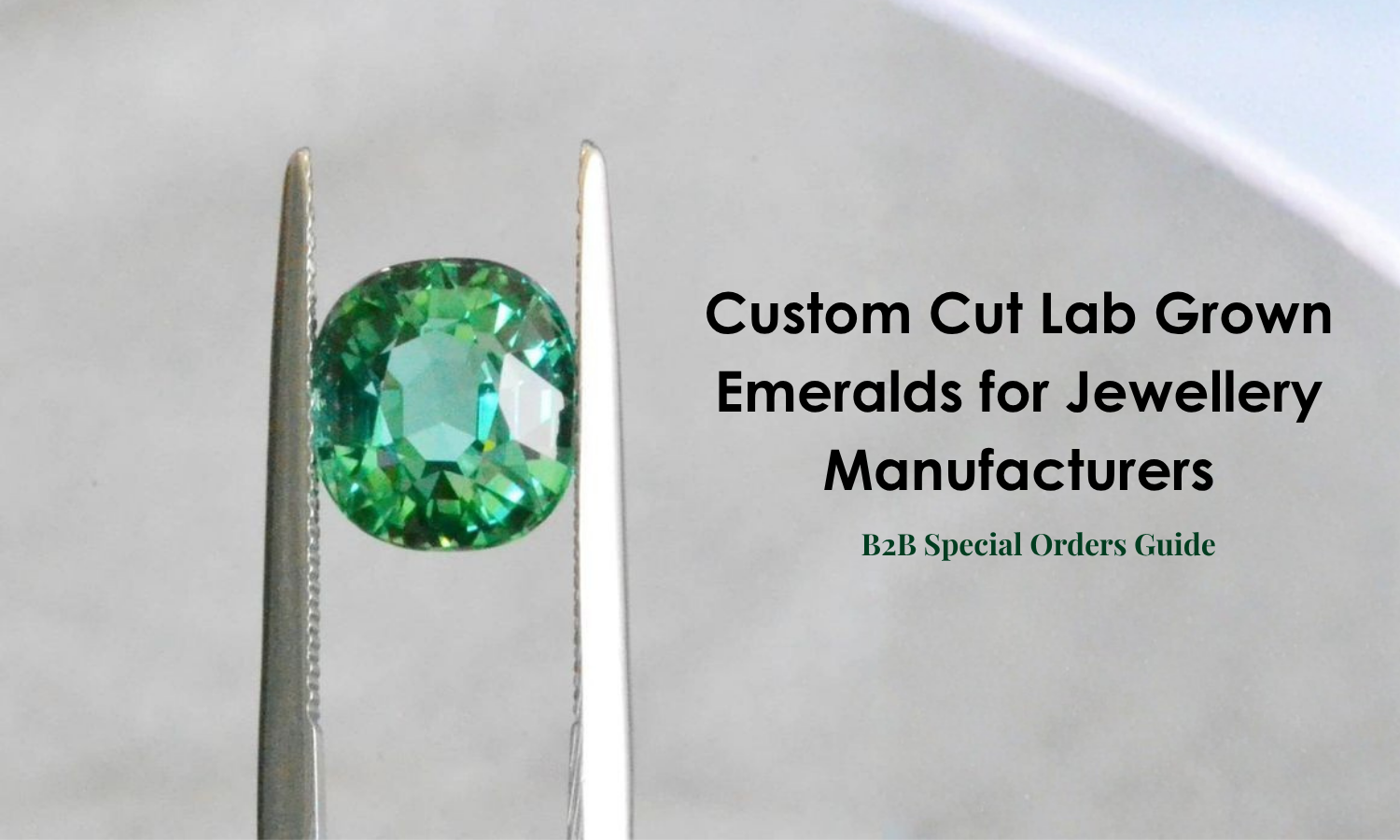 Lab Grown Emeralds for Jewellery Manufacturers