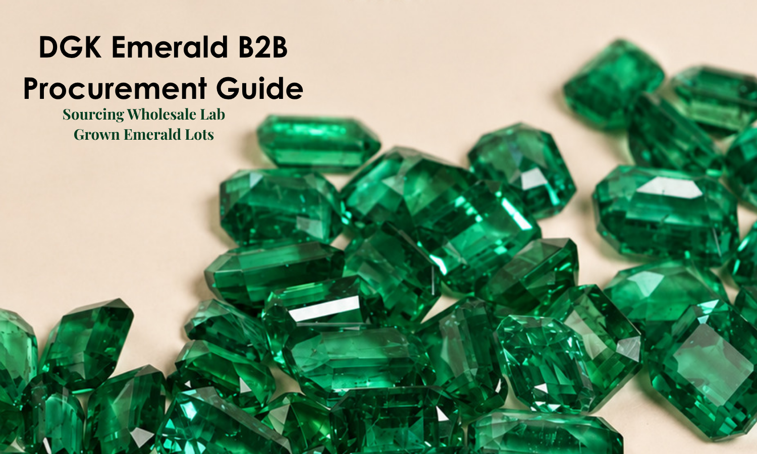 DGK Emerald B2B Procurement Guide: Sourcing Wholesale Lab Grown Emerald Lots | DGK Emerald