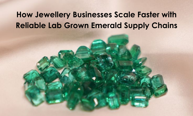 How Jewellery Businesses Scale Faster with Reliable Lab Grown Emerald Supply Chains | DGK Emerald