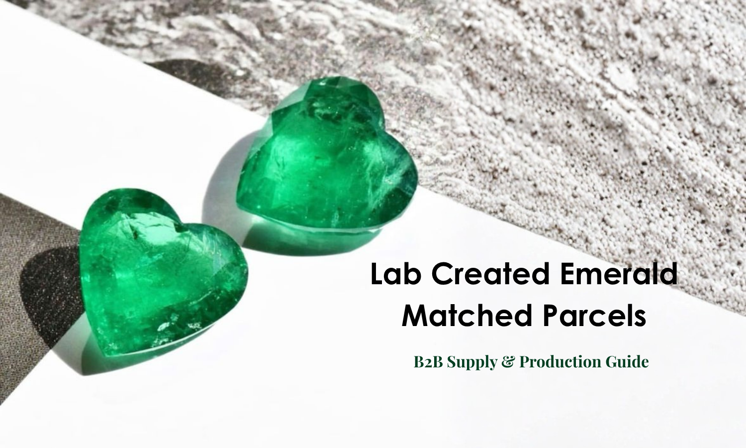 Lab Created Emerald Matched Parcels