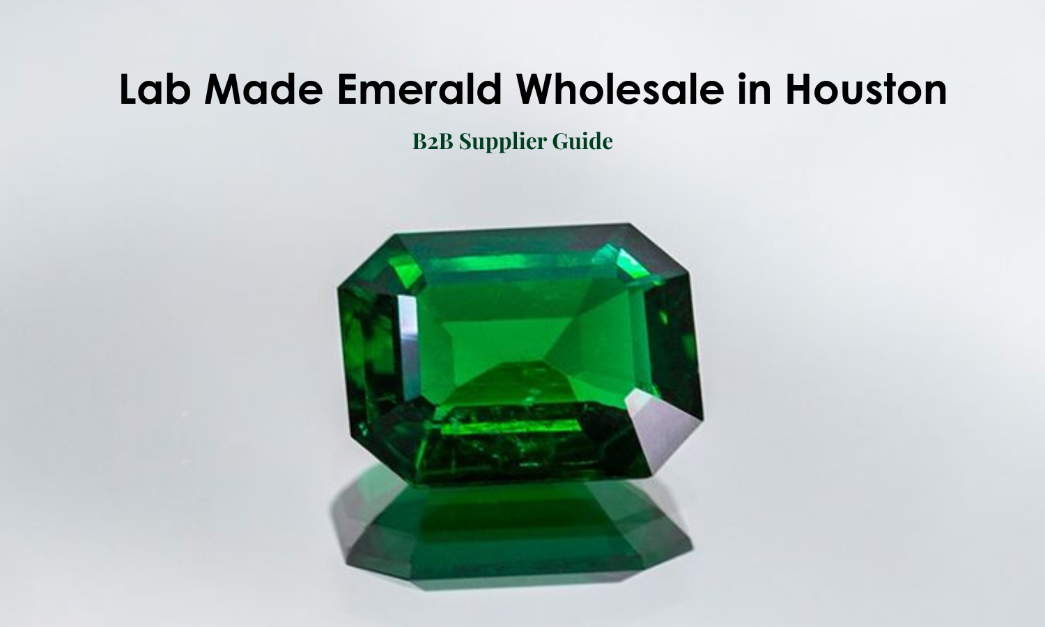 Lab Made Emerald in Houston