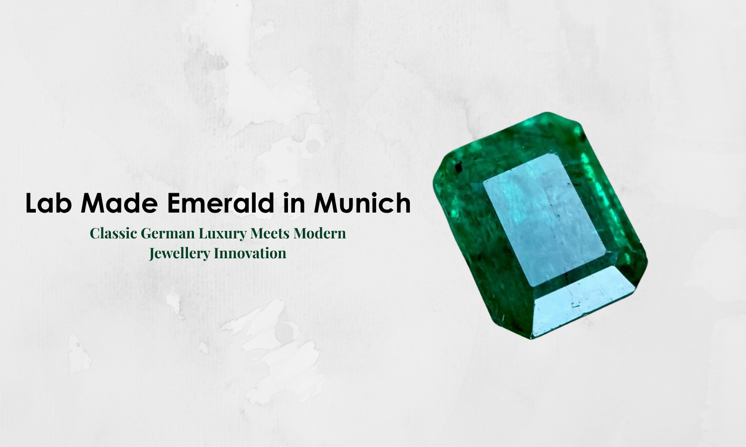 Lab Made Emerald in Munich - Classic German Luxury Meets Modern Jewellery Innovation | DGK Emerald