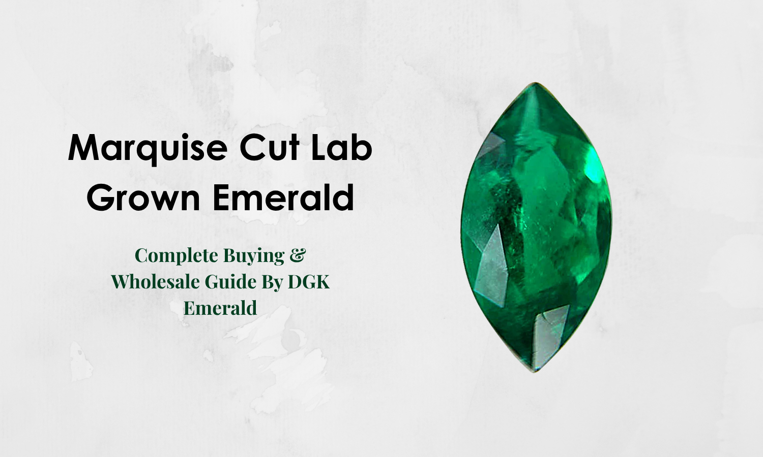 Marquise Cut Lab Grown Emerald