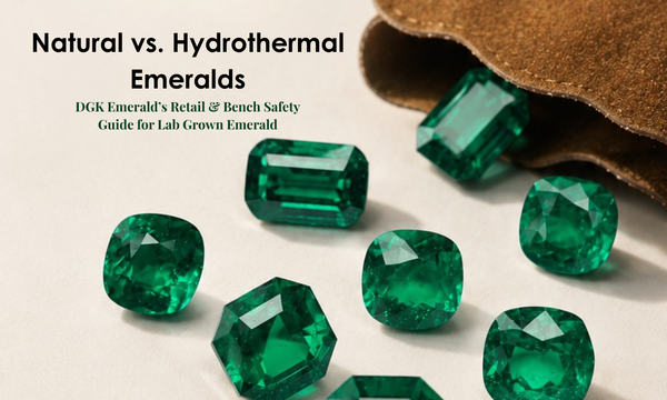 Natural vs. Hydrothermal Emeralds: DGK Emerald’s Retail & Bench Safety Guide for Lab Grown Emerald | DGK Emerald