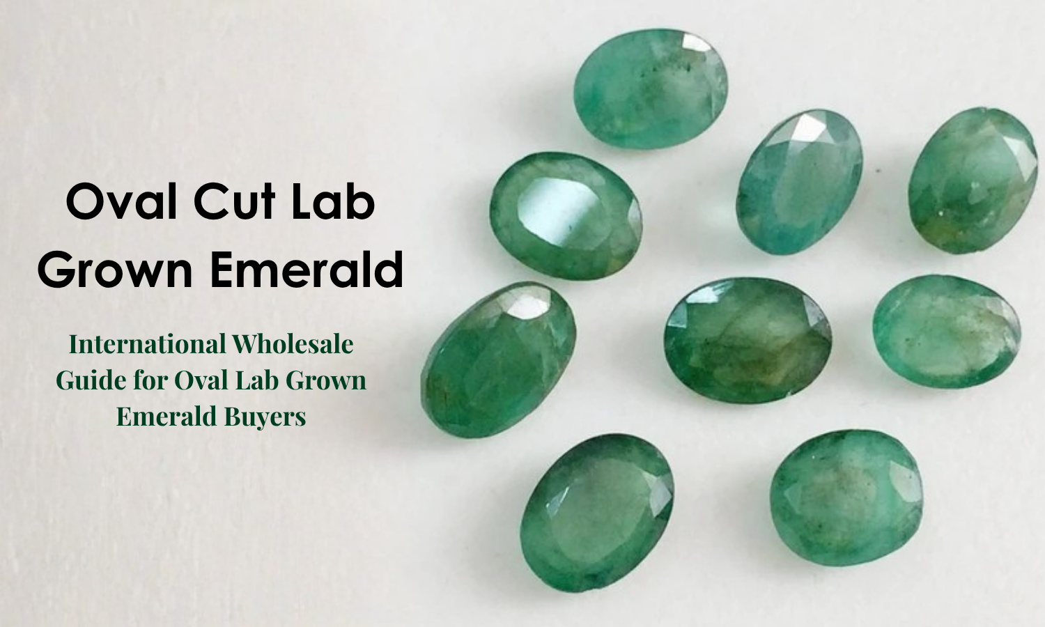 Oval Cut Lab Grown Emerald Buyers