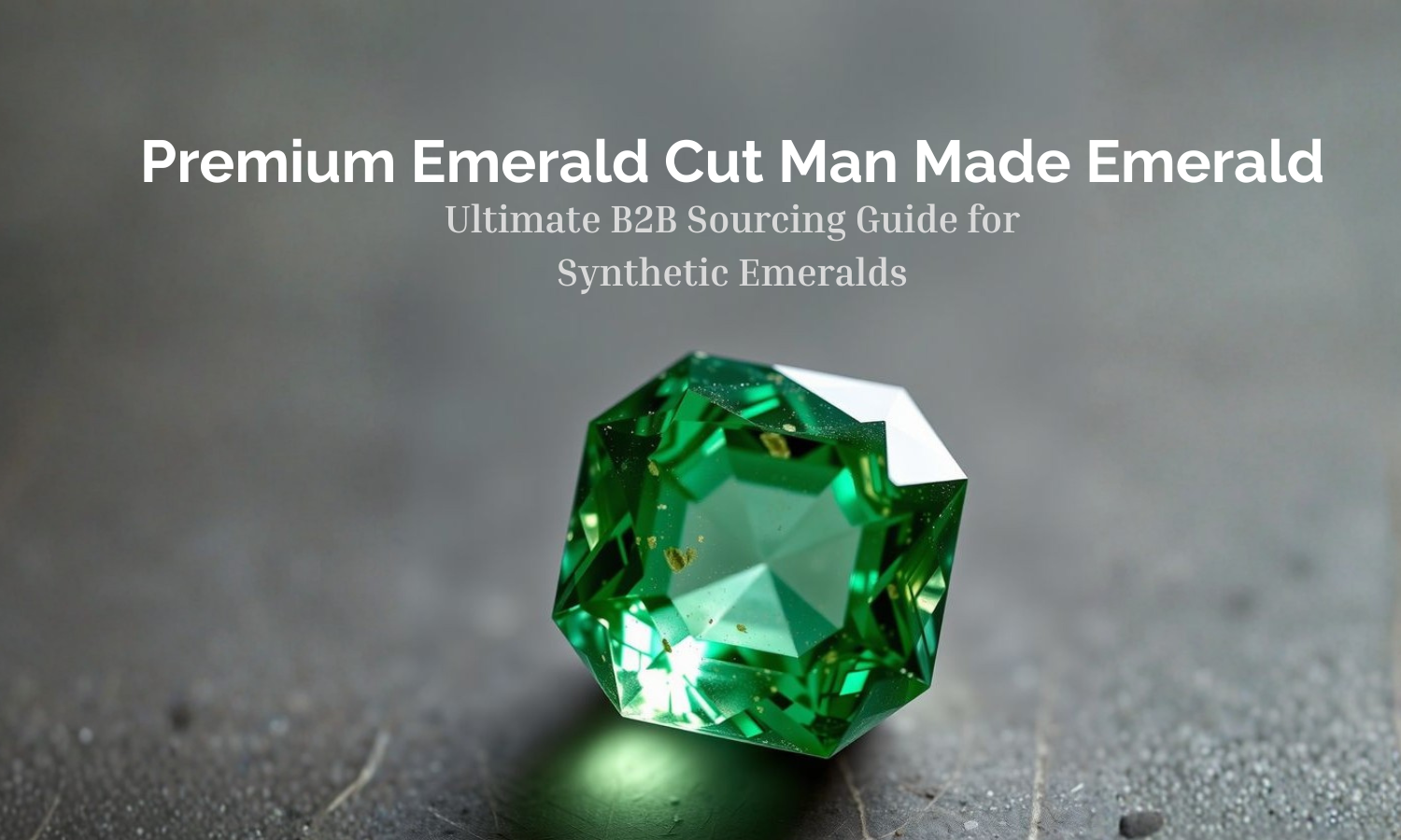Emerald Cut Man Made Emerald