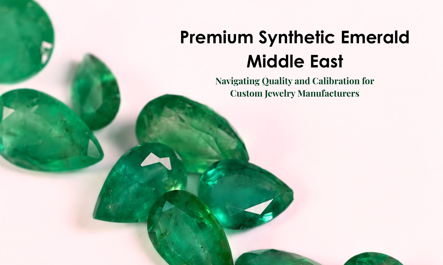 Premium Synthetic Emerald Middle East: Navigating Quality and Calibration for Custom Jewelry Manufacturers | DGK Emerald