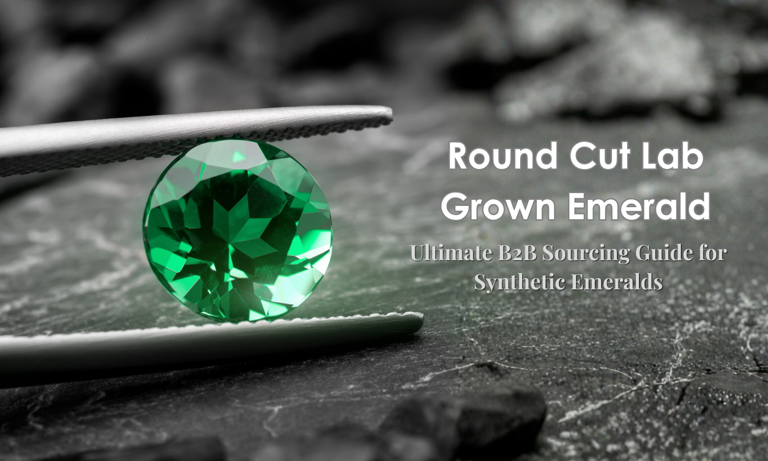 Round Cut Lab Grown Emerald Supplier