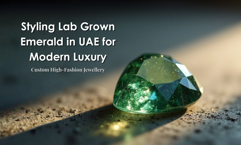 Styling Lab Grown Emerald in UAE for Modern Luxury : Custom High-Fashion Jewellery  | DGK Emerald