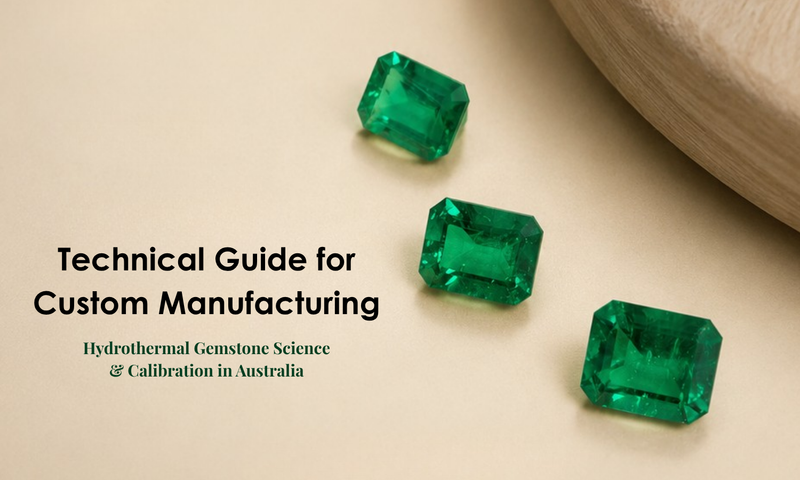 Technical Guide for Custom Manufacturing: Hydrothermal Gemstone Science & Calibration in Australia | DGK Emerald