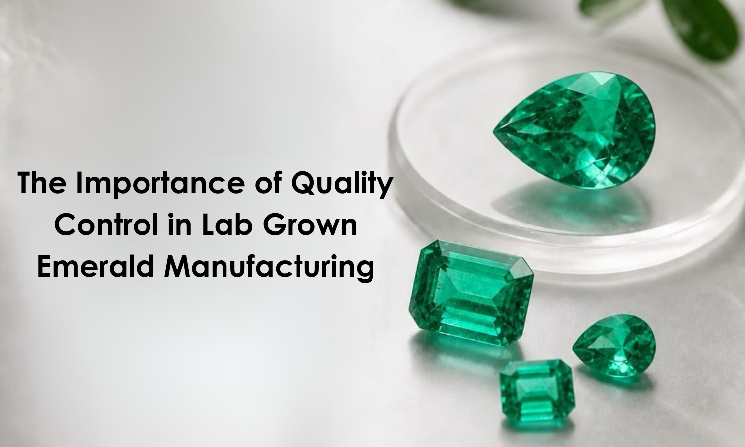 The Importance of Quality Control in Lab Grown Emerald Manufacturing | DGK Emerald