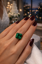 Asscher Cut Lab Made Emerald
