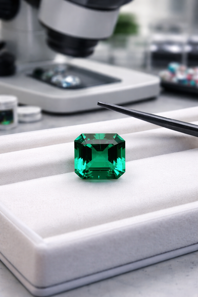 Lab Grown Emerald - Asscher cut