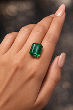 Emerald Cut Synthetic Emerald