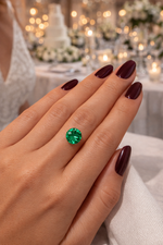 Round Cut Lab Made Emerald | Lab Made Emerald Stones 