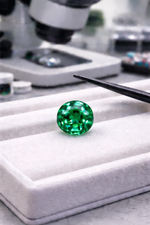 Premium Lab Grown Emerald | Round Cut Lab Grown Emerald 